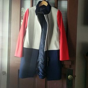 J.Crew Colorblock Peacoat